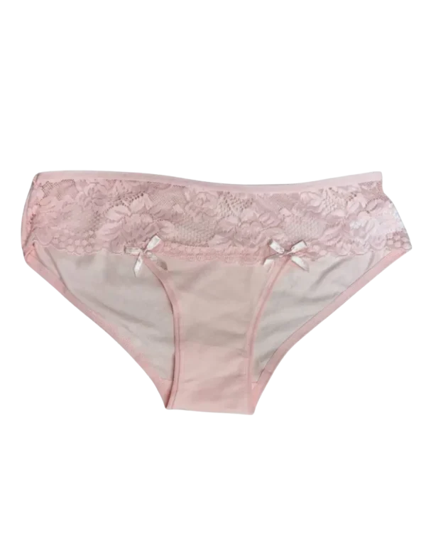 dantelli kadın külot açık pembe